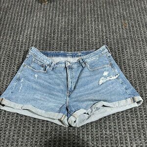Old Navy Blue Distressed Jean Shorts Casual
